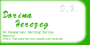 dorina herczeg business card